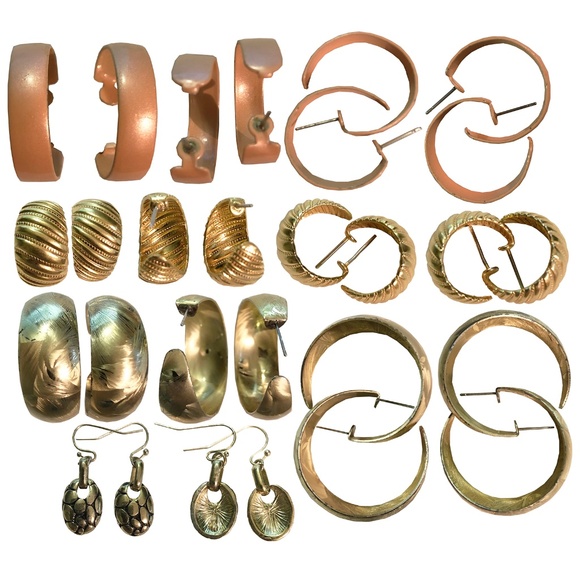 Conch Out Vintage 80's-90's Pierced Earring Lot - Picture 4 of 6